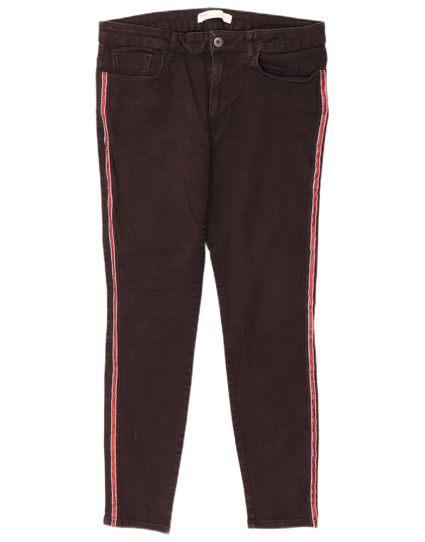 Zara Damen Skinny Jeans EU 44 XL W34 L27 Schwarz Colourblock