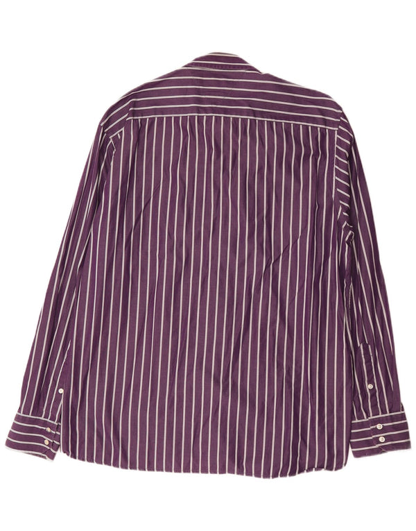 Camisa Tommy Hilfiger Hombre XL Algodón Rayas Morado