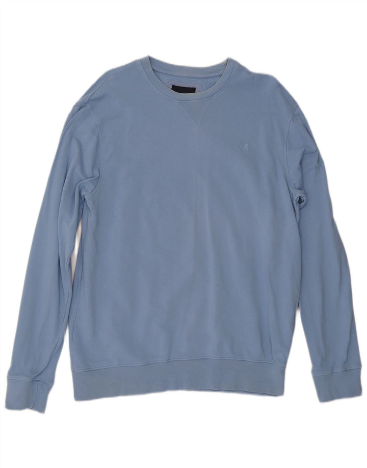 Crew Clothing Mens Sweatshirt Jumper Large Blue Cotton