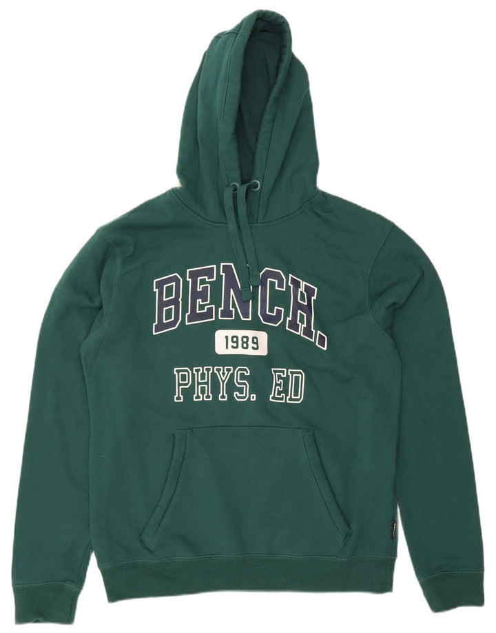BENCH Masculino com capuz gráfico Jumper EU 52 grande algodão verde
