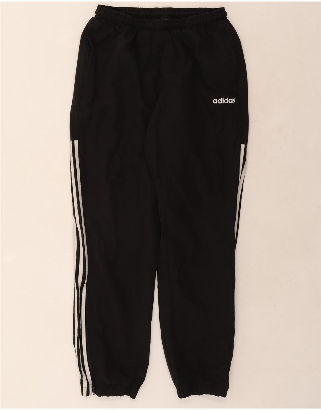 Adidas Mens Tracksuit Trousers Joggers Large Black Polyester