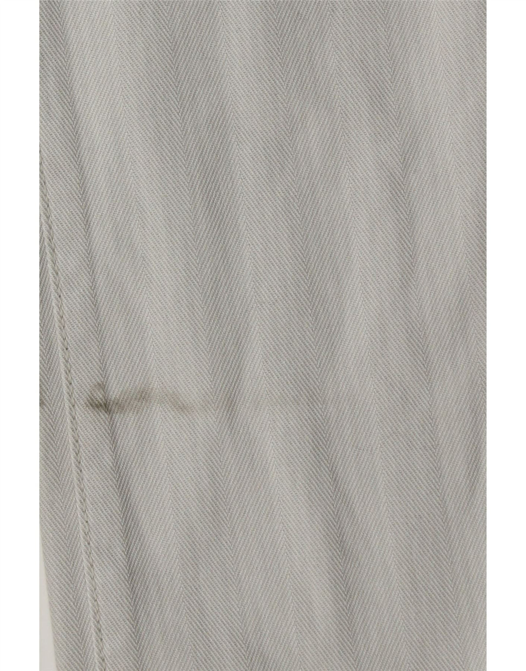 Guru Womens Slim Straight Jeans W28 L34 Blue Herringbone Cotton