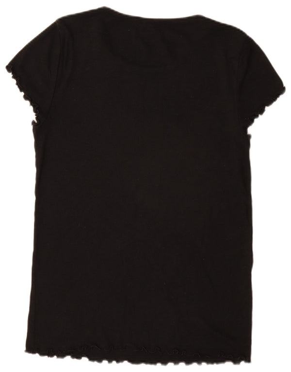 Gap Womens Tall T-Shirt Top UK 14 Medium Black
