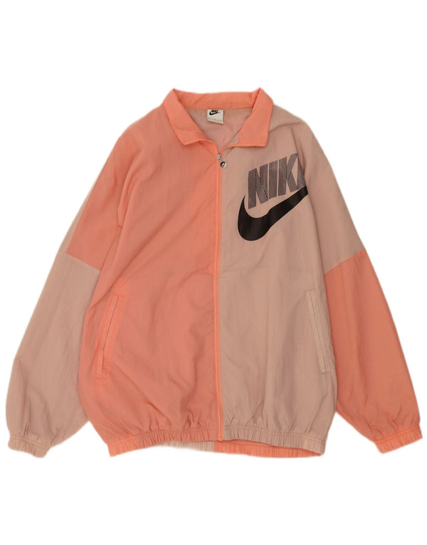 Nike Herren-Trainingsanzug-Oberteil mit grafischer Grafik, Mittelrosa, Farbblock
