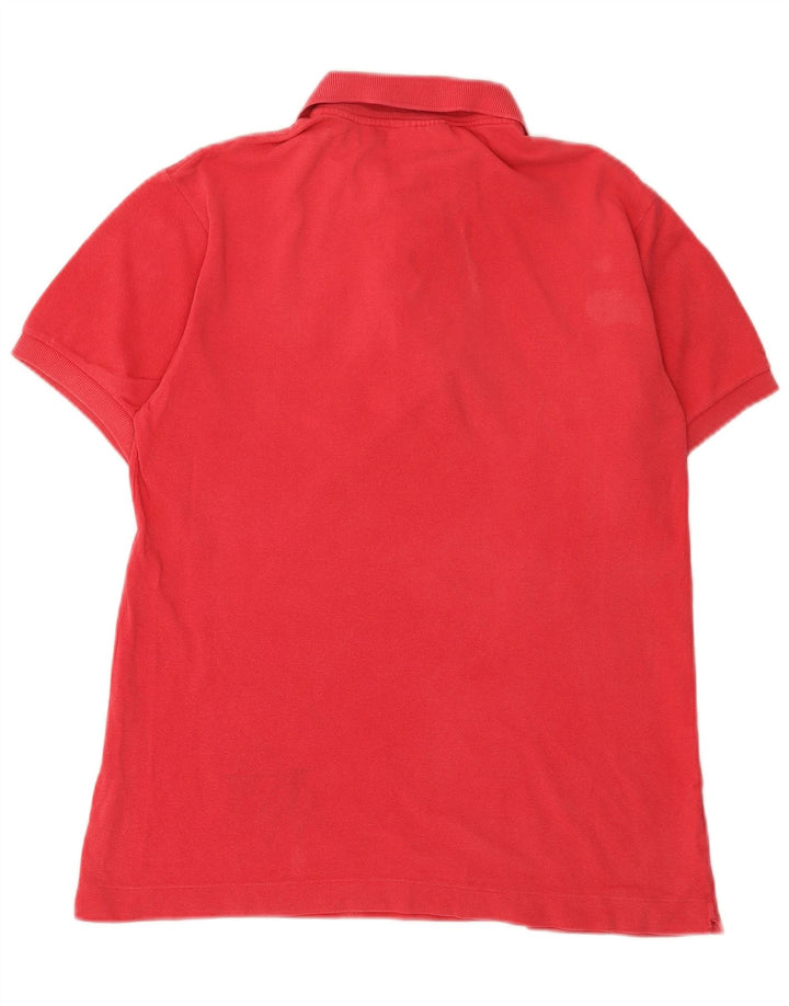Lacoste Mens Polo Shirt Size 3 Small Pink Cotton