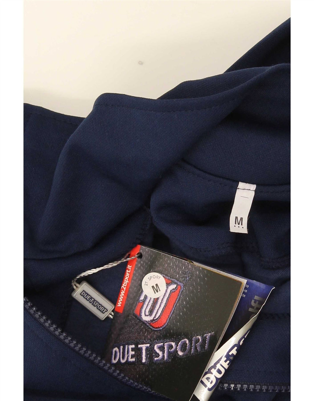 Vintage Mens Zip Neck Sweatshirt Jumper Medium Navy Blue