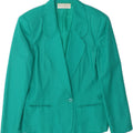 CROSS COUNTRY Womens Crop 1 Button Blazer Jacket US 18 2XL Green Vintage Cross Country and Second-Hand Cross Country from Messina Hembry 