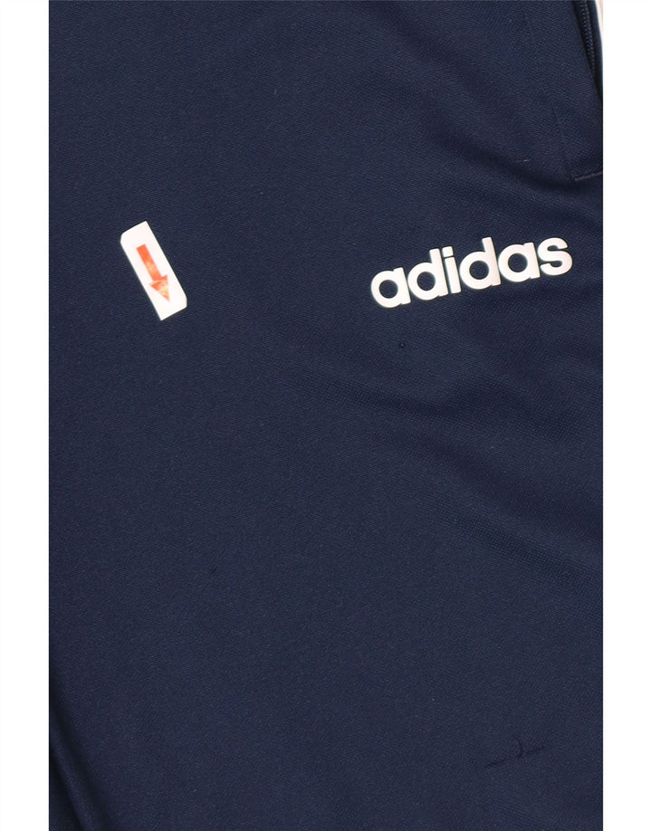 Adidas Mens Tracksuit Trousers Small  Navy Blue Polyester