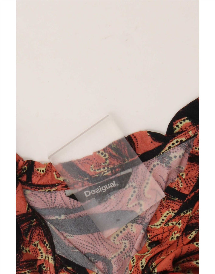 Desigual női 3/4 ujjú blúz felső UK 18 XL tarka patchwork