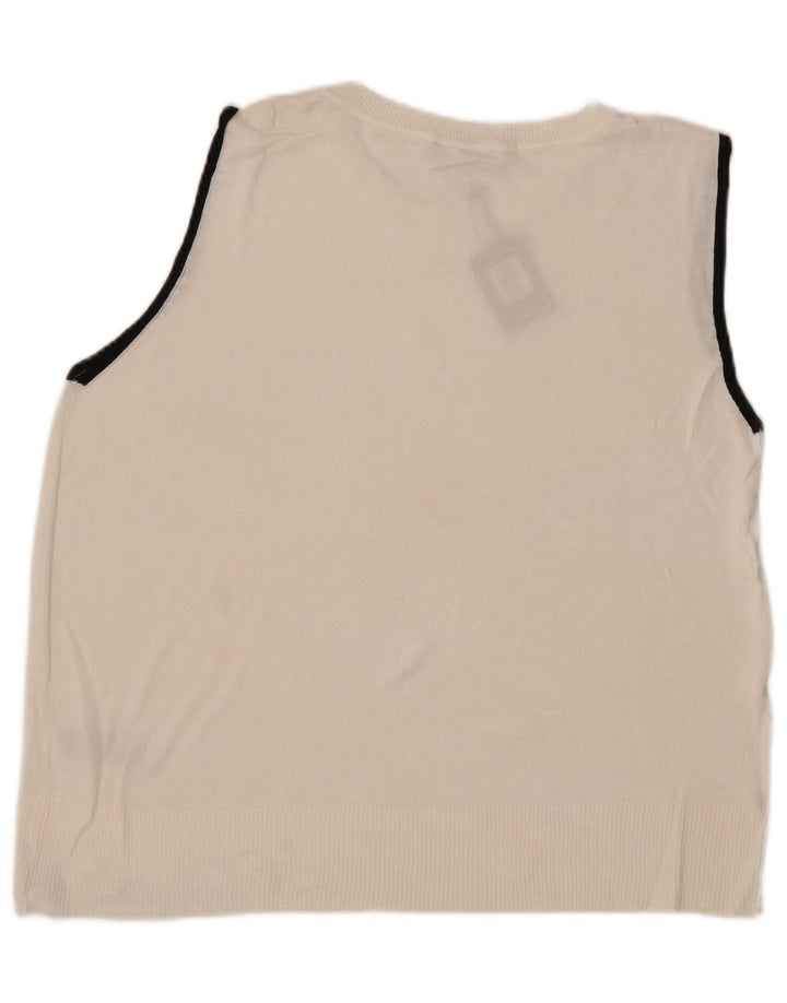Canotta da donna Oasis UK 16 Large bianca in viscosa
