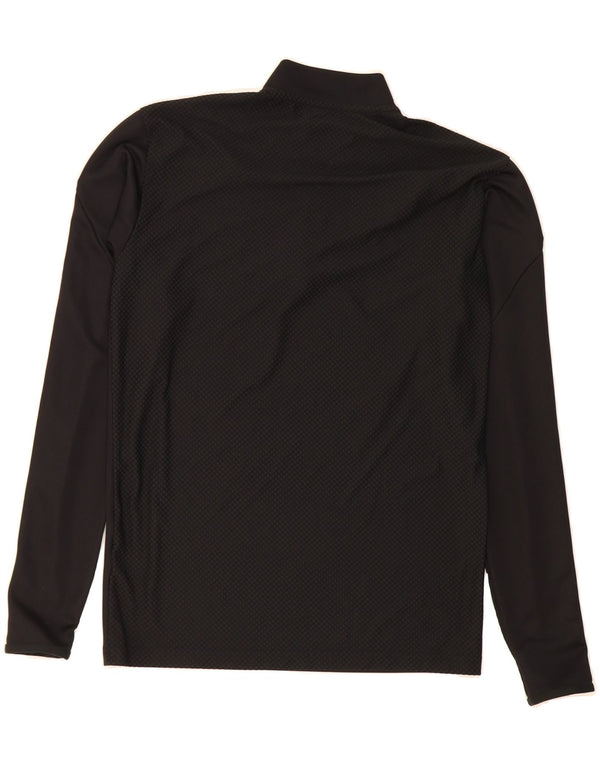 ADIDAS Mens Aeroready Slim Fit Zip Neck Pullover Tracksuit Top Small Black