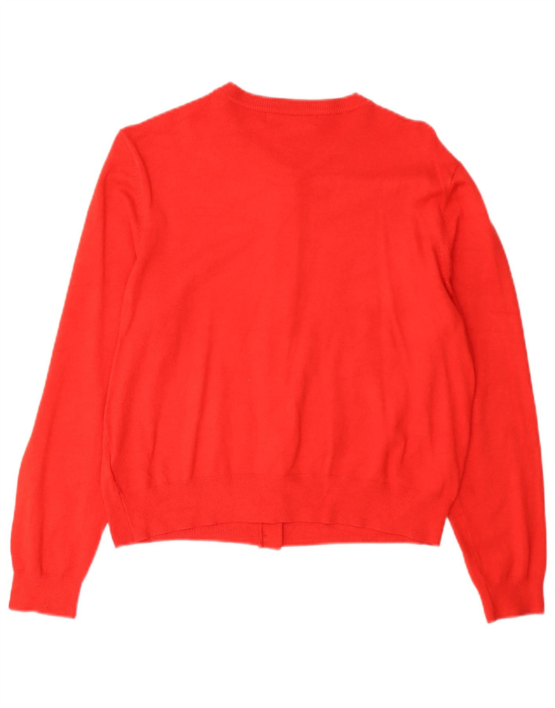 Marks & Spencer Womens Cardigan Sweater UK 16 Large Red Viscose