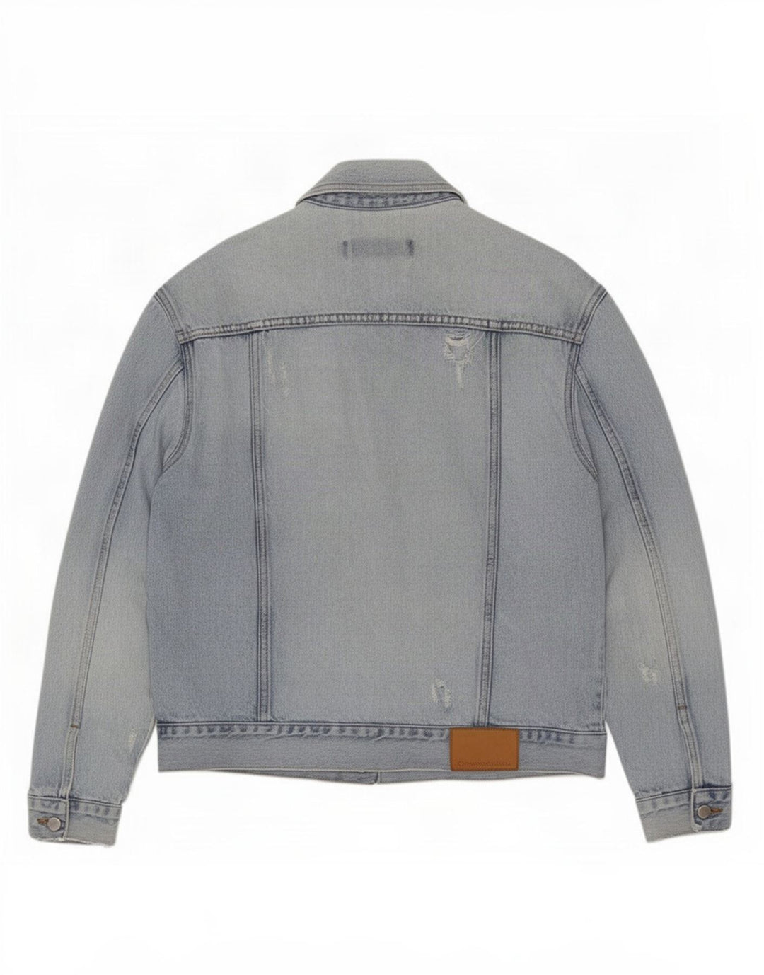 Calvin Klein Jeans Giacca in denim invecchiato da uomo UK 38 Cotone blu medio