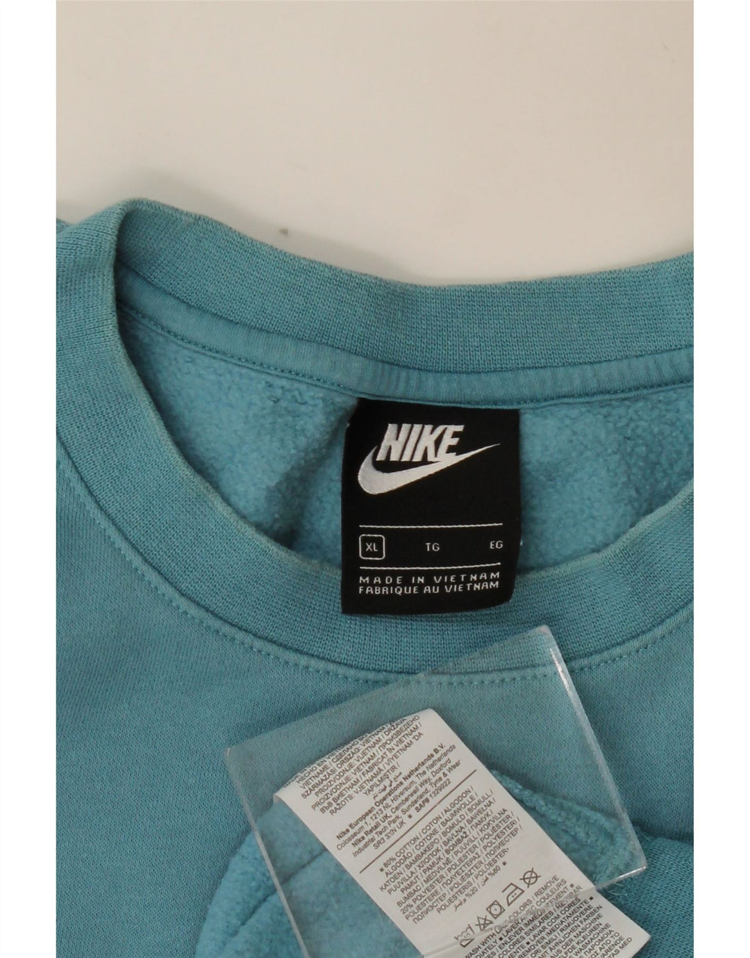 NIKE Mens Sweatshirt Jumper XL Blue Cotton