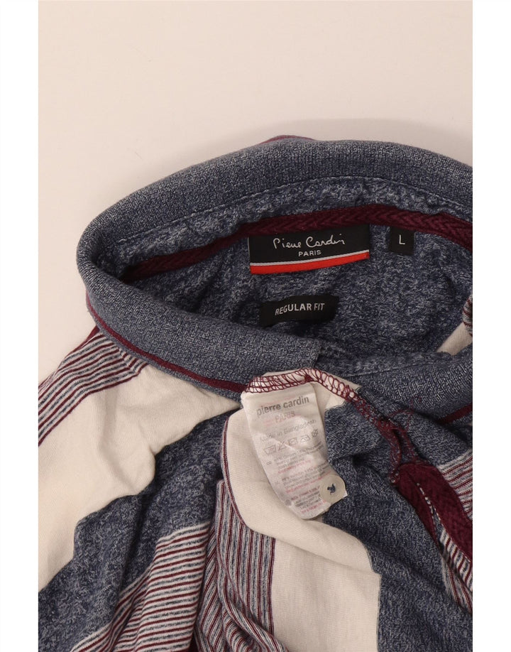 Pierre Cardin Mens Regular Fit Polo Shirt Large Multicoloured Striped