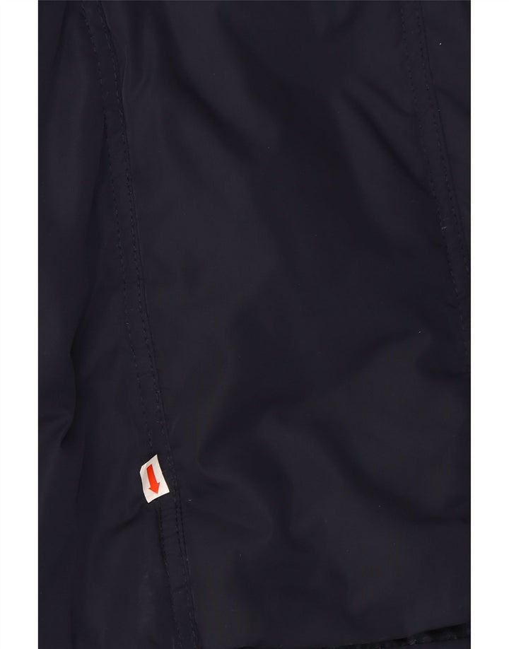 PHASE EIGHT Womens Hooded Padded Coat UK 14 Medium Navy Blue Polyester