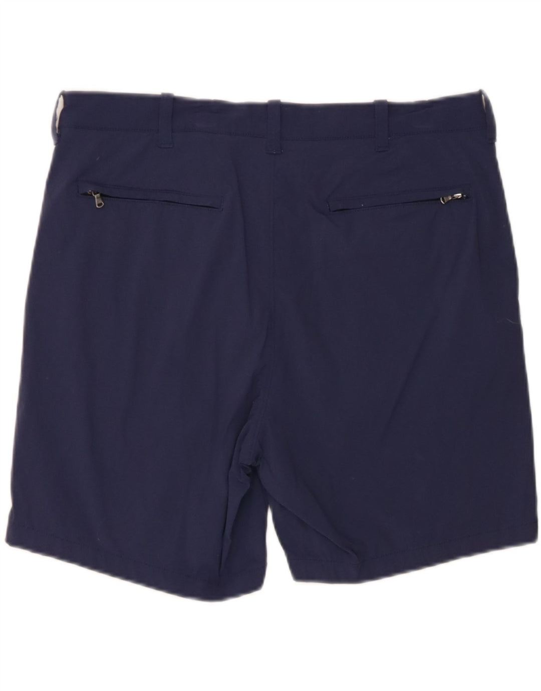 J. CREW Mens Chino Shorts W35 Large Navy Blue Nylon Vintage J. Crew and Second-Hand J. Crew from Messina Hembry 