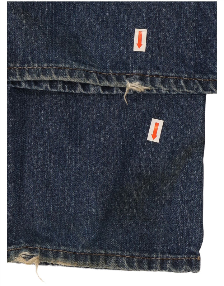 Calvin Klein Mens Bootcut Jeans W31 L32 Blue Cotton