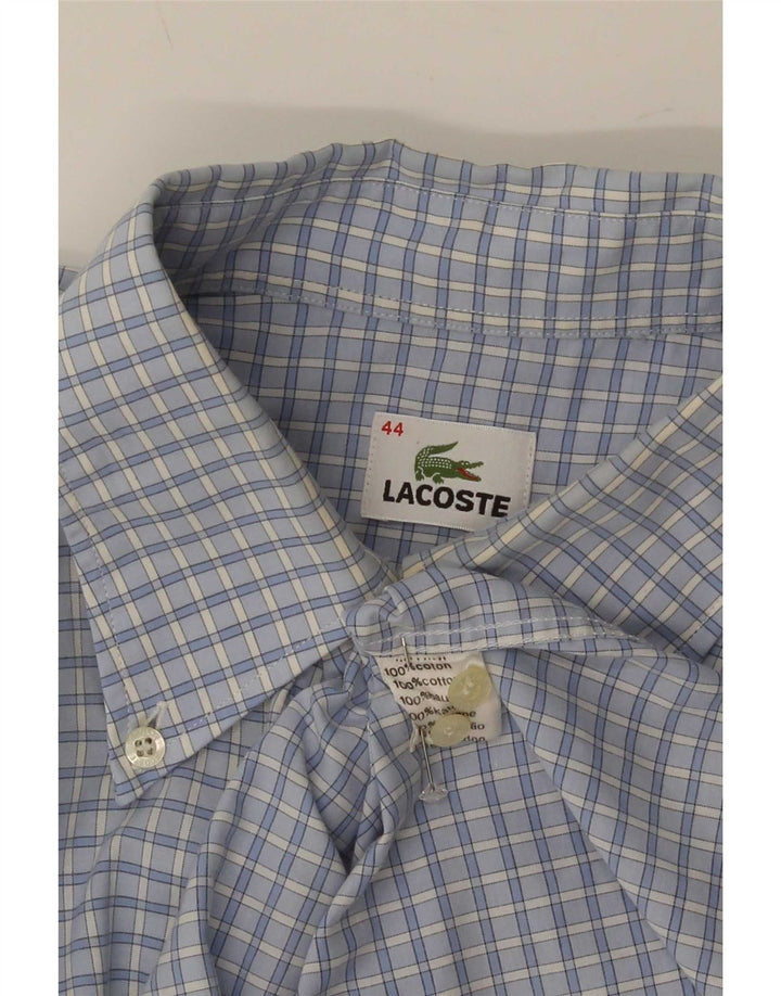 Cămașă pentru bărbați Lacoste Mărimea 44 XL Bumbac Vichy albastru