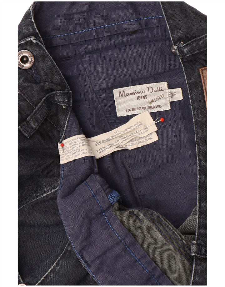 Massimo Dutti Mens Straight Jeans EU 40 Medium W31 L34 Navy Blue Cotton