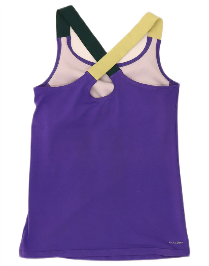 Canotta Reebok da donna UK 8/10 Small Viola Colourblock Poliestere