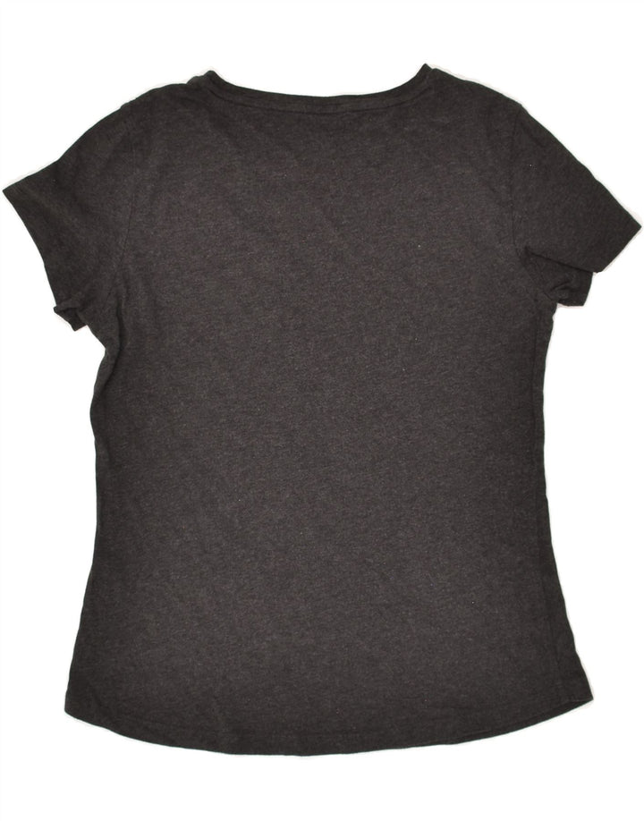 PUMA Womens Graphic T-Shirt Top UK 12 Medium Grey | Vintage Puma | Thrift | Second-Hand Puma | Used Clothing | Messina Hembry 