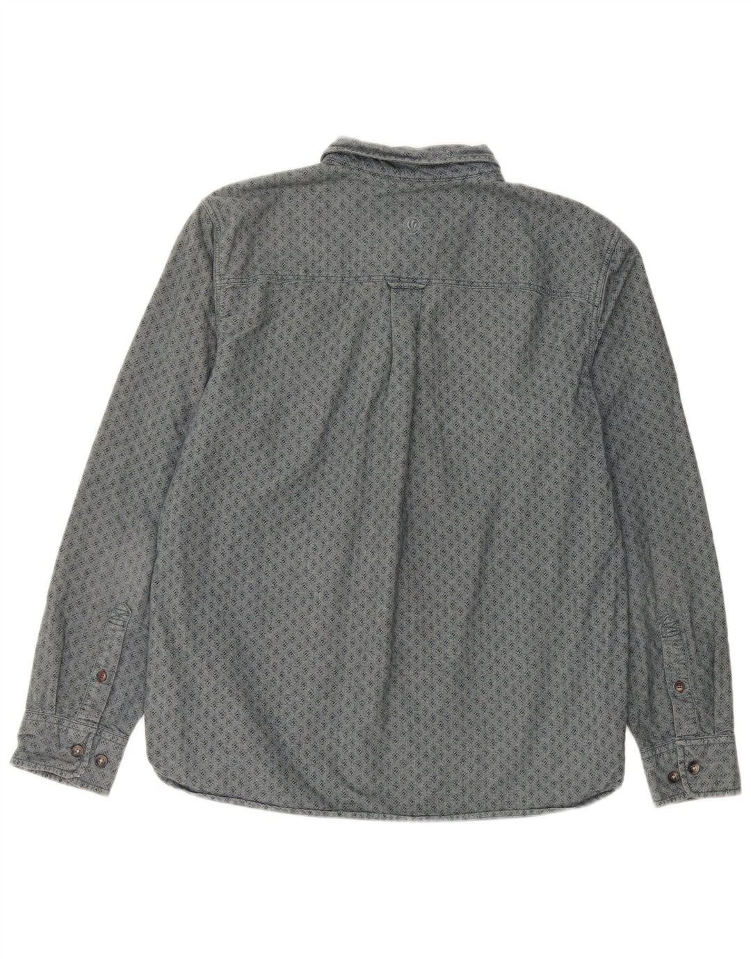 Fat Face Mens Shirt Large Grey Geometric Cotton