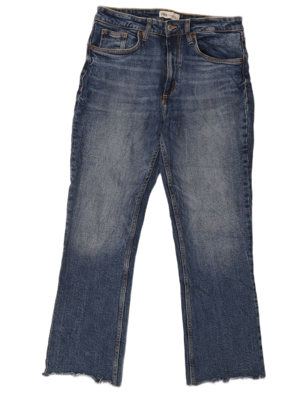 Zara Womens Straight Jeans EU 38 Small W30 L26 Blue