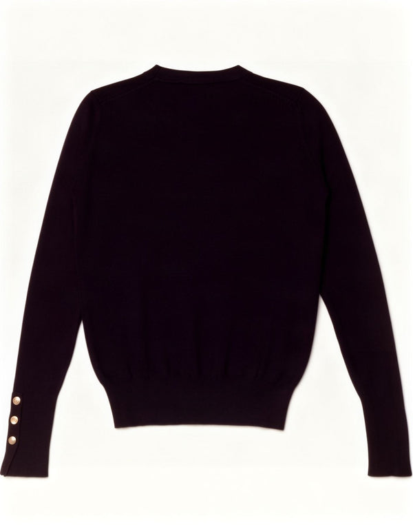 Zara Damen-Pullover mit Rundhalsausschnitt, Gr. 10, Größe S, Marineblau