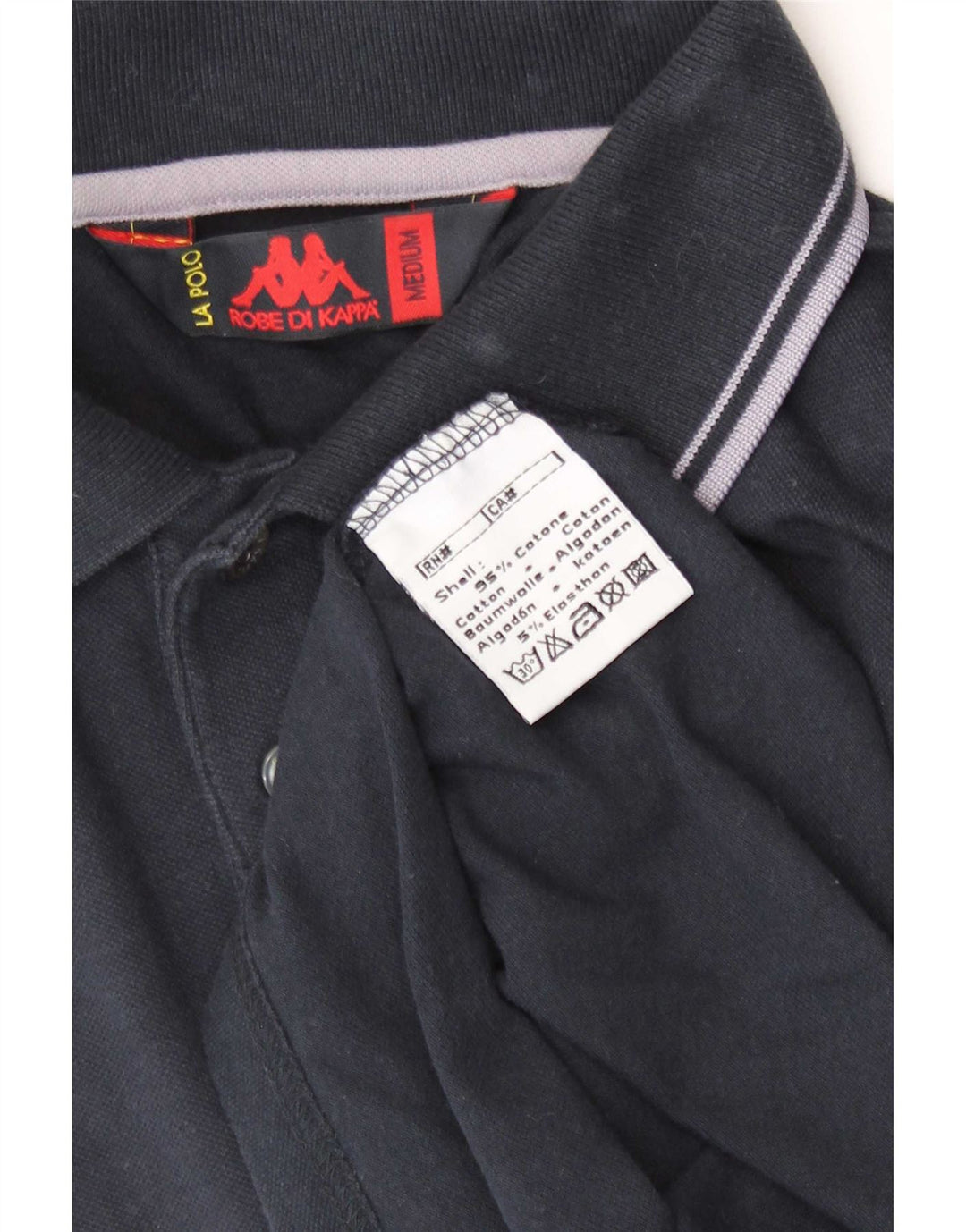 Kappa Polo Homme Bleu Marine Moyen Coton