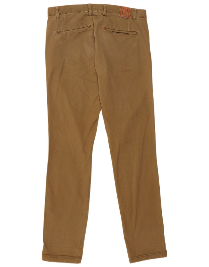 Zara Mens Slim Chino Trousers EU 40 Medium W31 L33 Brown