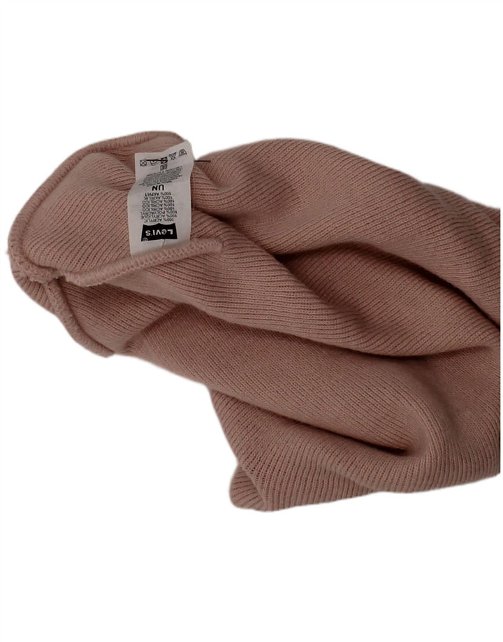 Levi's Womens Beanie Hat One Size Pink Acrylic