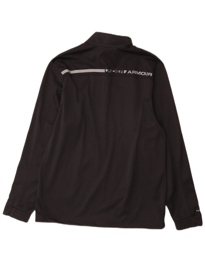 Under Armour Mens Cold Gear Graphic Pullover Tracksuit Top Medium Black