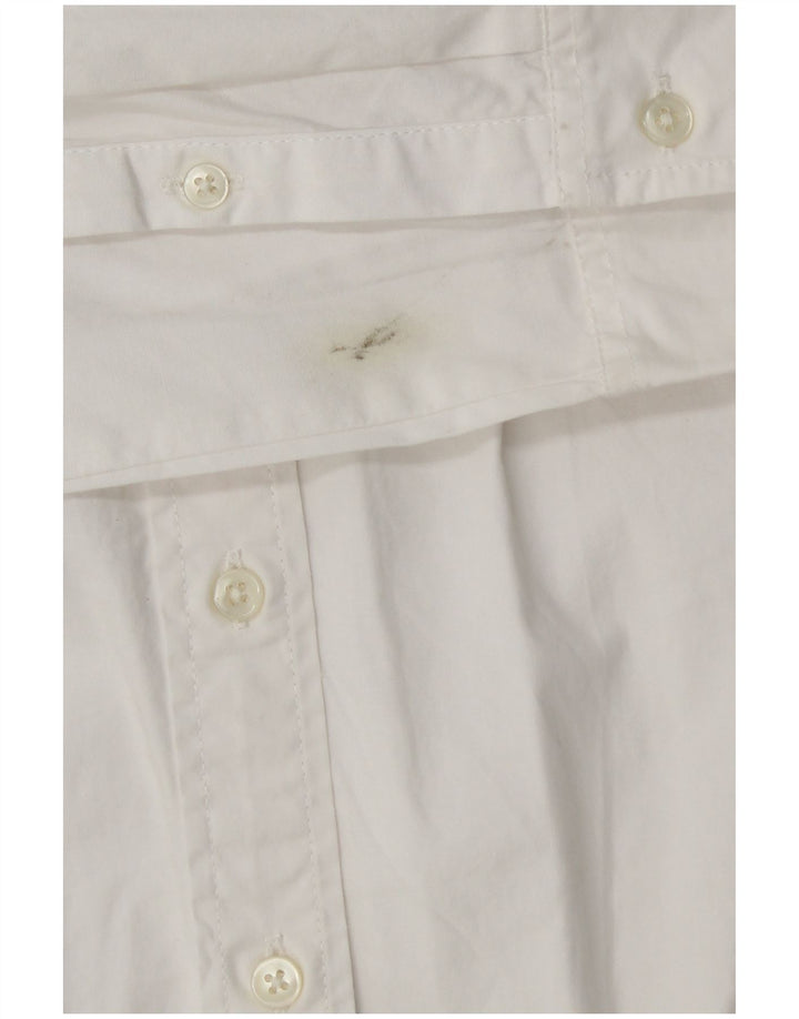 J. Crew Womens Slim Shirt US 8 Medium White Cotton