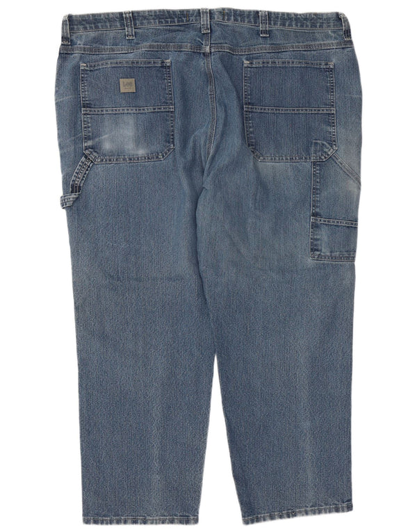 Lee Mens Carpenter Cargo ravne traperice W48 L30 plavi pamuk