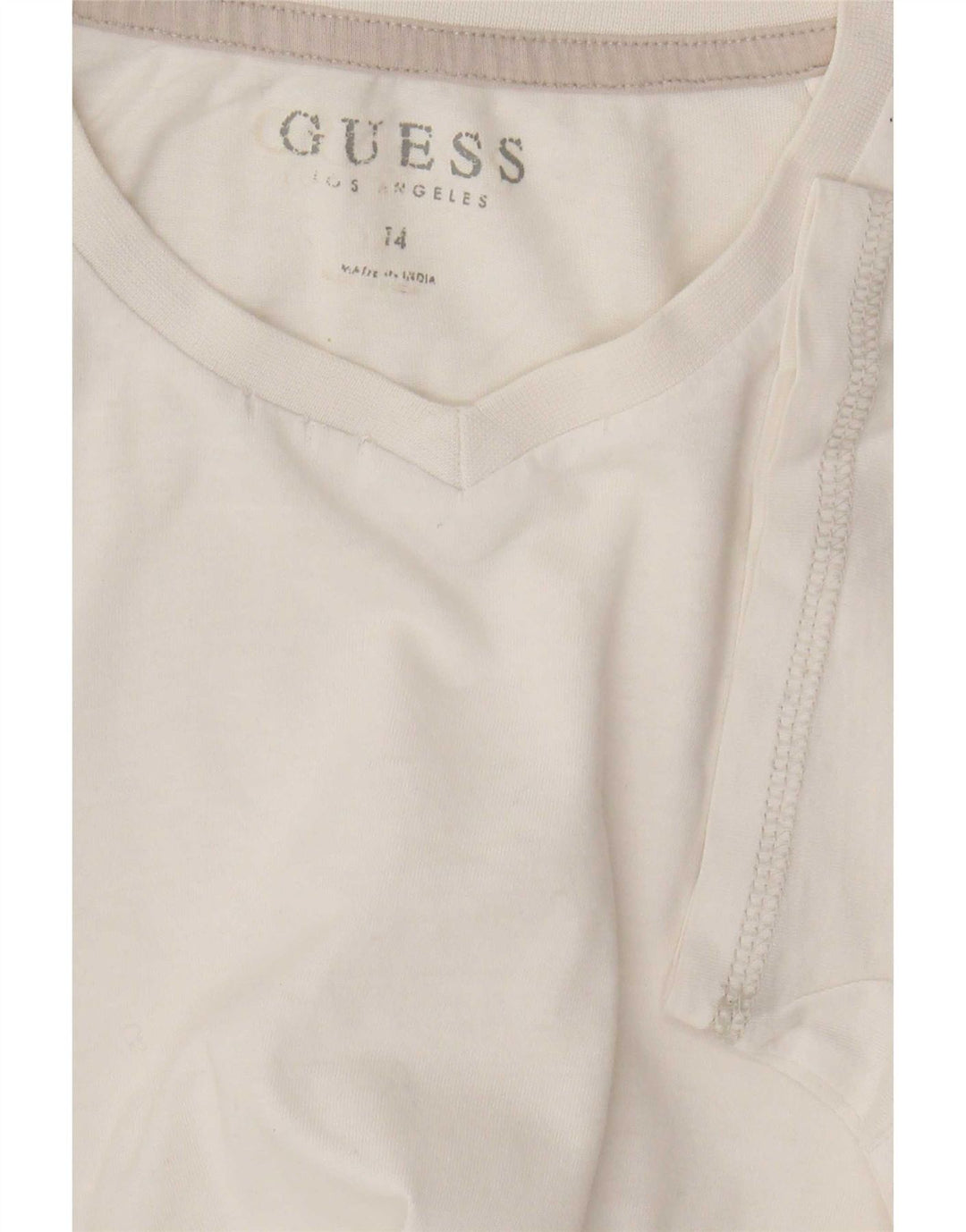 Женская футболка Guess с рисунком Top UK 14, средний белый