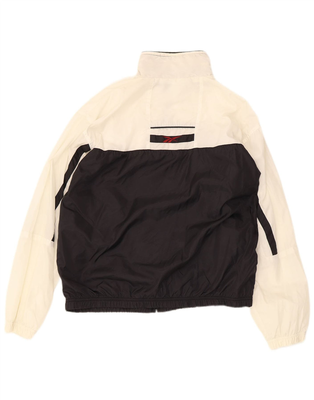Reebok Womens Tracksuit Top Jacket UK 12 Medium White Colourblock