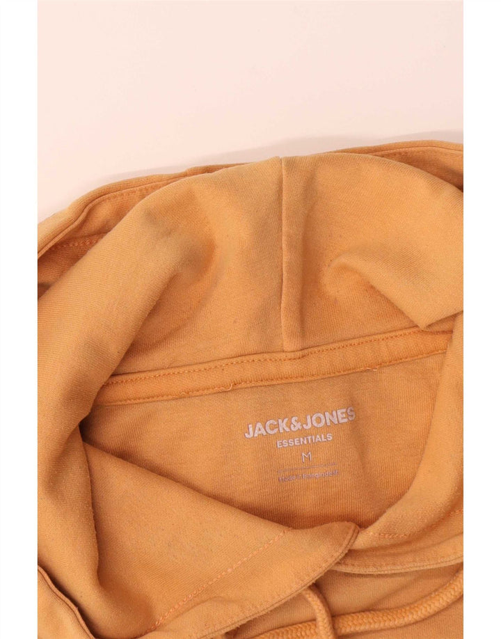 Jack & Jones Mens Hoodie Jumper Medium Yellow Cotton