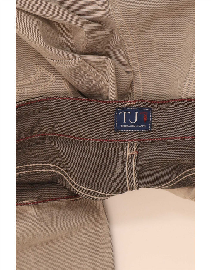 Trussardi Straight Jeans til mænd W31 L33 Grå bomuld
