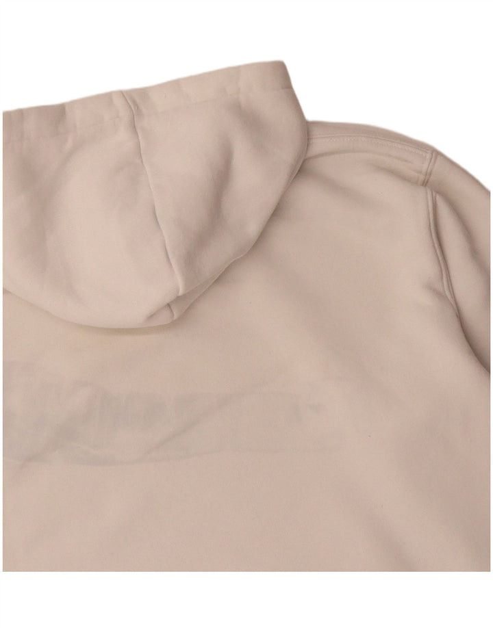 ZARA Mens Hoodie Jumper Small White Cotton