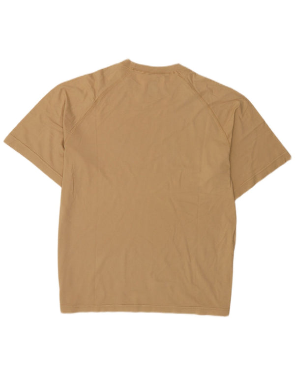 Think Pink T-shirt graphique surdimensionné pour femme UK 16 Grand coton beige