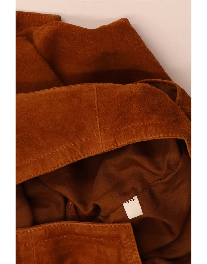 Save The Forest Womens Crop Ruskindsvest IT 44 Medium Brun