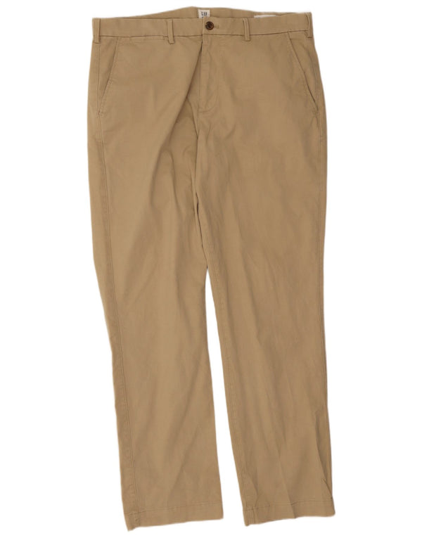 Gap Herre lige Chinobukser W36 L32 Beige Bomuld