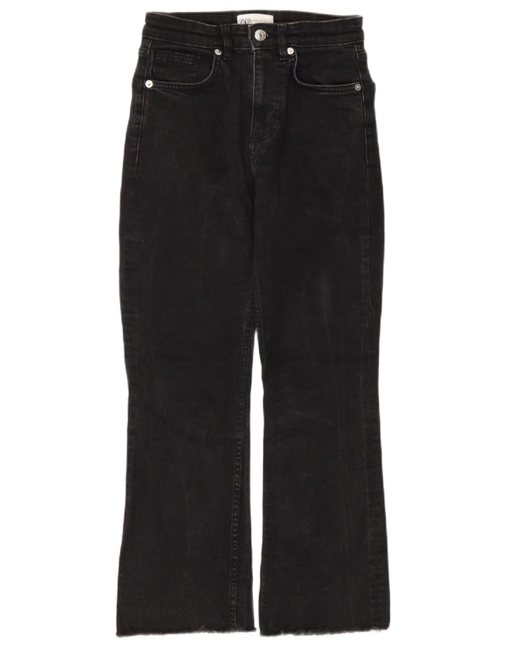 Zara Womens Bootcut Jeans EU 36 XS W26 L25 Black
