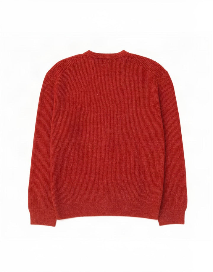 Marks & Spencer Mens Crew Neck Jumper Sweater 2XL Red Polyamide