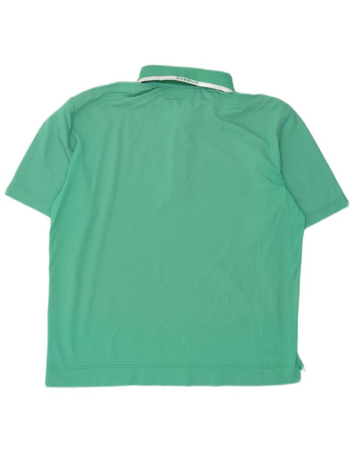Polo da uomo Chervo grande in cotone turchese