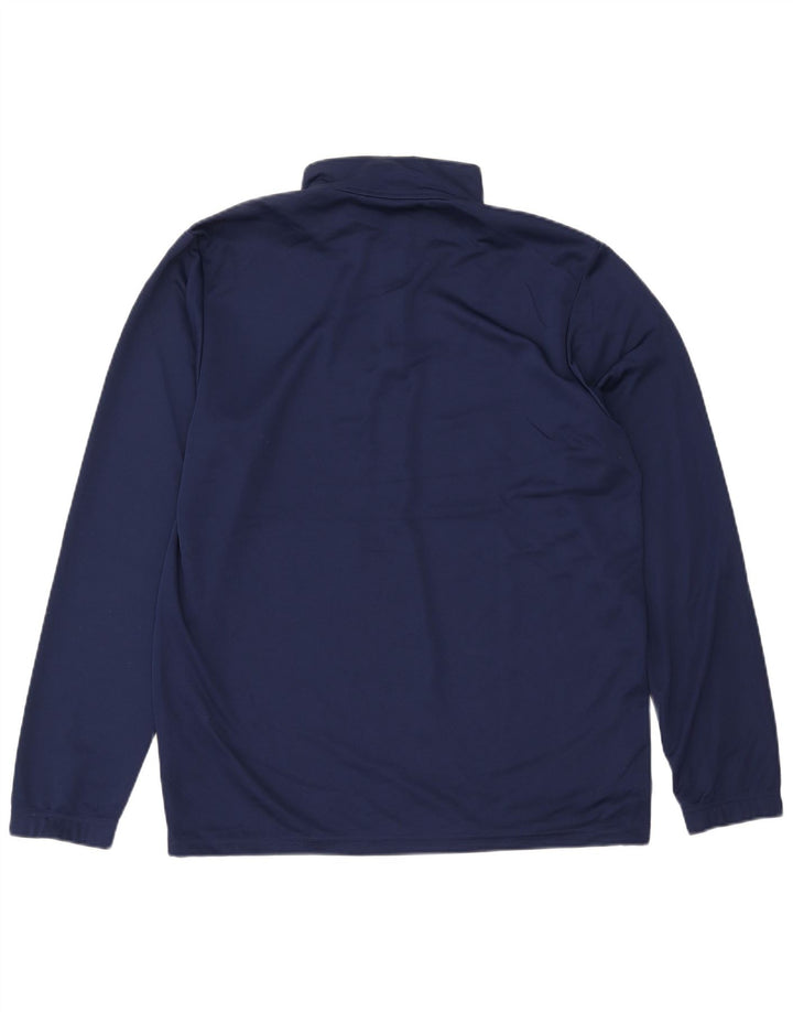 Adidas Mens Aeroready Zip Neck Pullover Tracksuit Top Large Navy Blue
