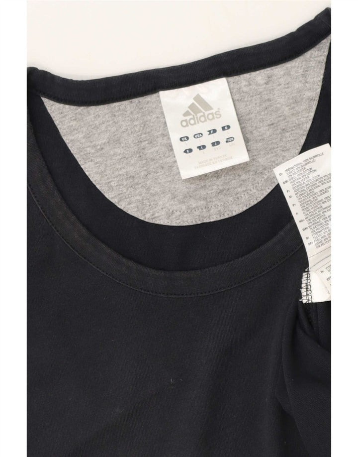 Adidas Mens Colete Top Grande Algodão Azul Marinho
