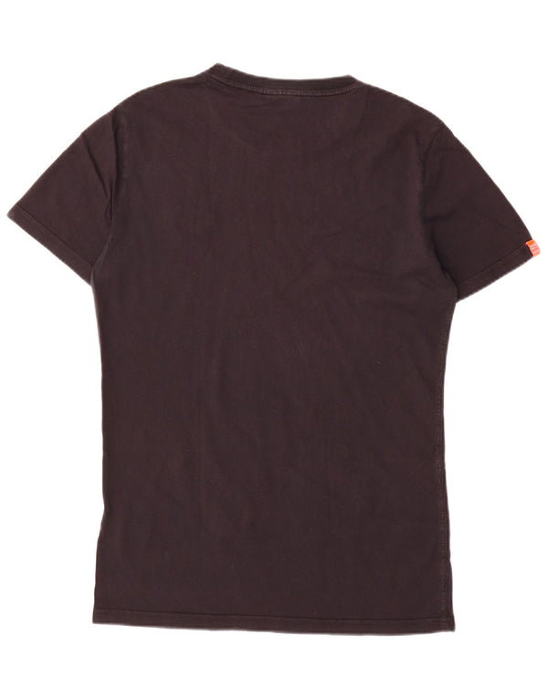 Camiseta masculina Superdry Top pequeno algodão preto