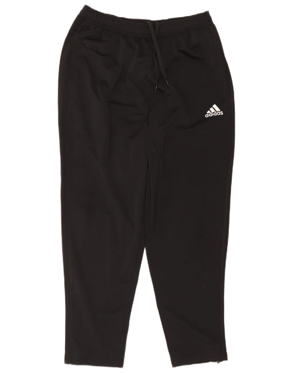 Pantaloni da tuta da uomo Adidas Large neri in poliestere